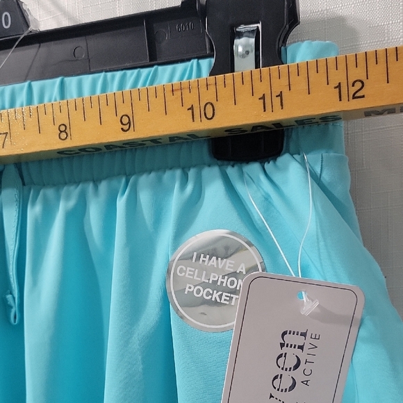 btween Light Blue & Black Athletic Girls Skorts with Pockets Set Of 2 Size 10 - Picture 7 of 8
